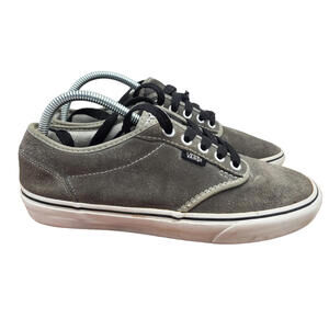 VANS Sneakers Mens Size 7.5‎ Gray Suede Leather Low Top Skater Shoes